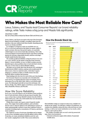 Who Makes the Most Reliable Cars | Santa Monica Subaru in Santa Monica CA