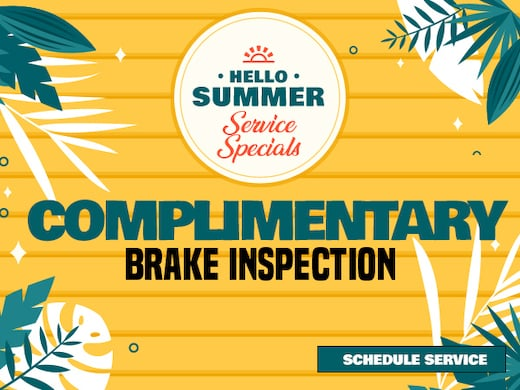 COMPLIMENTARY BRAKE INSPECTION